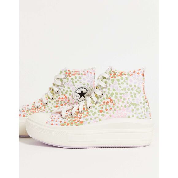Converse Chuck Taylor All Star Move Platform High 'Floral' A01593C Women’s 10 - Picture 1 of 7